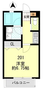 エスパーダ堀切菖蒲園【2階】の間取り