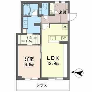 モン・レーヴ【1階】の間取り