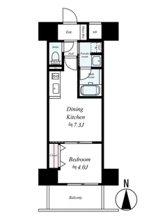 レオンコンフォート大手通【8階】の間取り