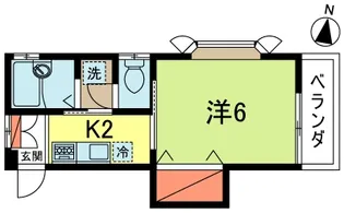 ヴィレッヂ荒川【1階】の間取り