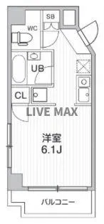 コスモリード人形町【5階】の間取り