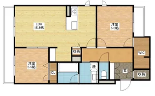 シャーメゾンステージ時津町【1階】の間取り