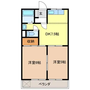 エンドレスASANO【2階】の間取り