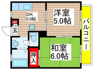 ディアスダイジュ【2階】の間取り