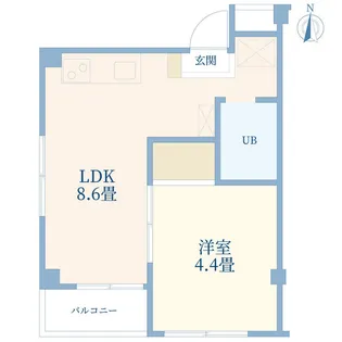 レジデンスミツイ【3階】の間取り