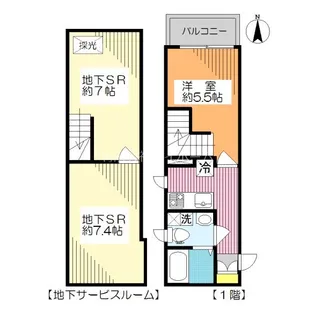 Global Court(グローバルコート)【1階】の間取り