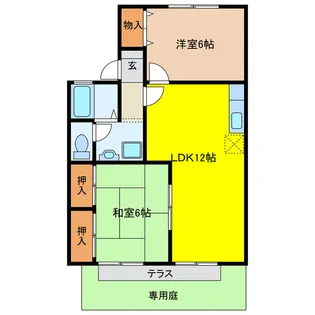 キングスガーデン【1階】の間取り