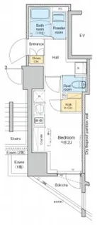 プラウドフラット文京千駄木【2階】の間取り