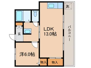 ル・ペール高見【3階】の間取り