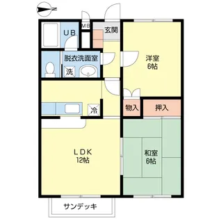 セレーネ大久保A棟【1階】の間取り