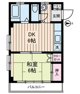 Zマンション【4階】の間取り
