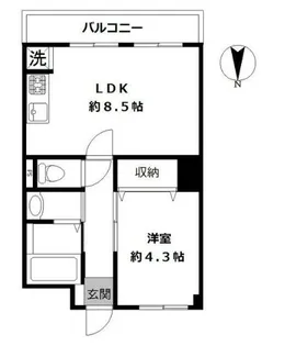 生田フェニックス【3階】の間取り