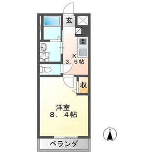 M&K【1階】の間取り