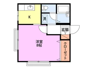 サンプロスク B【1階】の間取り