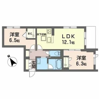 ティエンポ フェリズ I【1階】の間取り