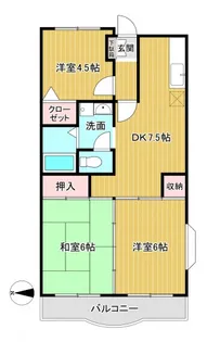 リューデスハイム【4階】の間取り