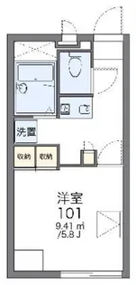 レオパレスMOKUREN【1階】の間取り