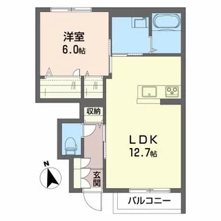 ブランエノワール【1階】の間取り
