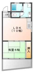 箱崎ビル ※ホームメイト吹田店管理物件【4階】の間取り