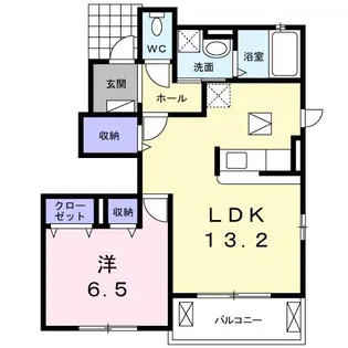 クレシア B【1階】の間取り