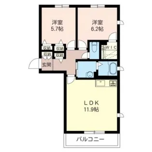 グランエスパシオII【2階】の間取り