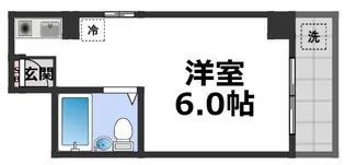 ローズマンション今里【4階】の間取り