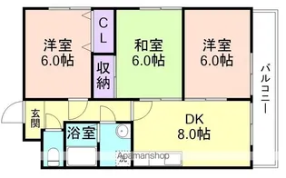 ラフィーネ黒田【2階】の間取り