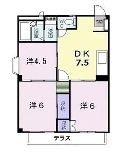 フロリ-ド青木【1階】の間取り