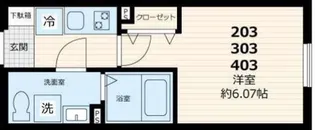 GATE Residence Mitaka【2階】の間取り