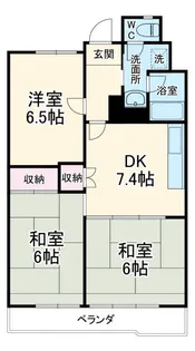 脇田ビル【6階】の間取り