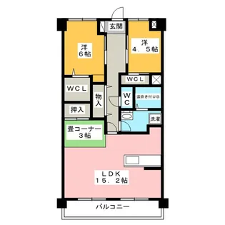 ヴィーブル東若林【3階】の間取り