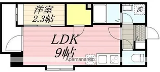 レブリアント千代【8階】の間取り