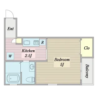 ミルフィーユ・クレール【1階】の間取り