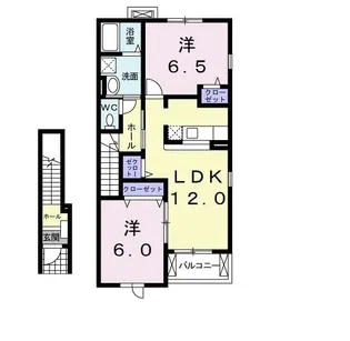 プリエールC【2階】の間取り