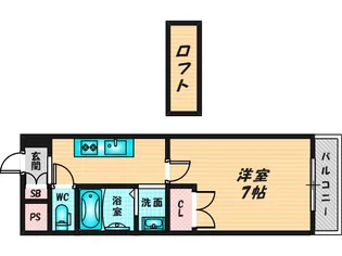 ヴィアルCity深江【7階】の間取り