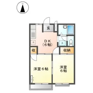 コーポ大森II【1階】の間取り