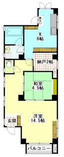 パリービル【5階】の間取り
