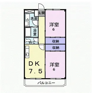 レジデンスマツバラ【2階】の間取り