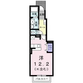 メゾン カルム【1階】の間取り