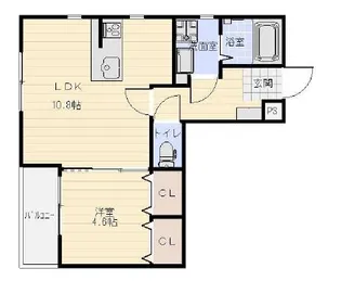 ベレッツァ大工町【2階】の間取り