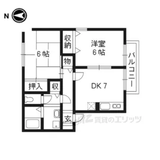 ヴェーデル2【1階】の間取り