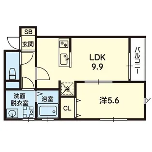 ESTASIA UTO A【2階】の間取り