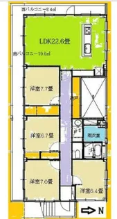 エレガンスビル【3階】の間取り