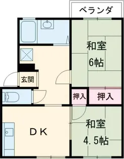 荒木ハイツ【2階】の間取り