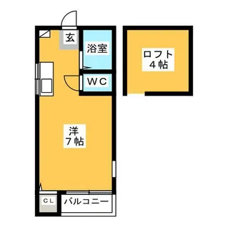 エレガンテ県庁東【1階】の間取り