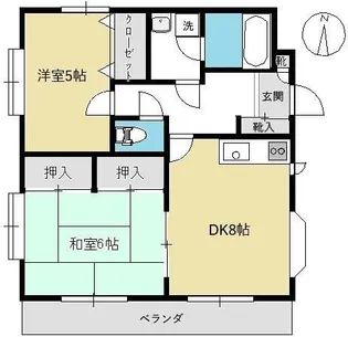 ヒルトップテラス百合ヶ丘【3階】の間取り