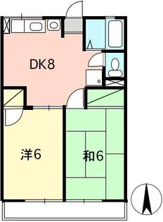 シティハイム上清戸【2階】の間取り