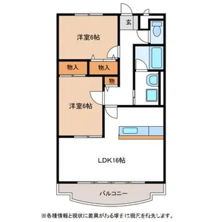 ブラウニィヒル【2階】の間取り
