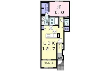 スピカササギII B【1階】の間取り