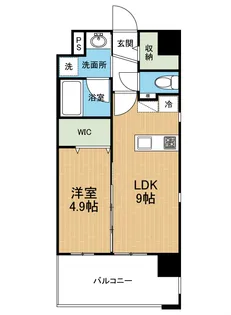 フェリーチェ九品寺【2階】の間取り